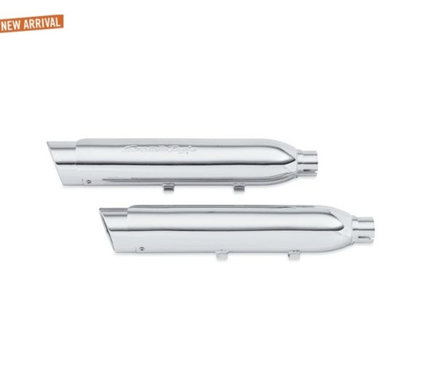 Street Cannon Slip-On Mufflers - Sportster Shorty Dual CHROME